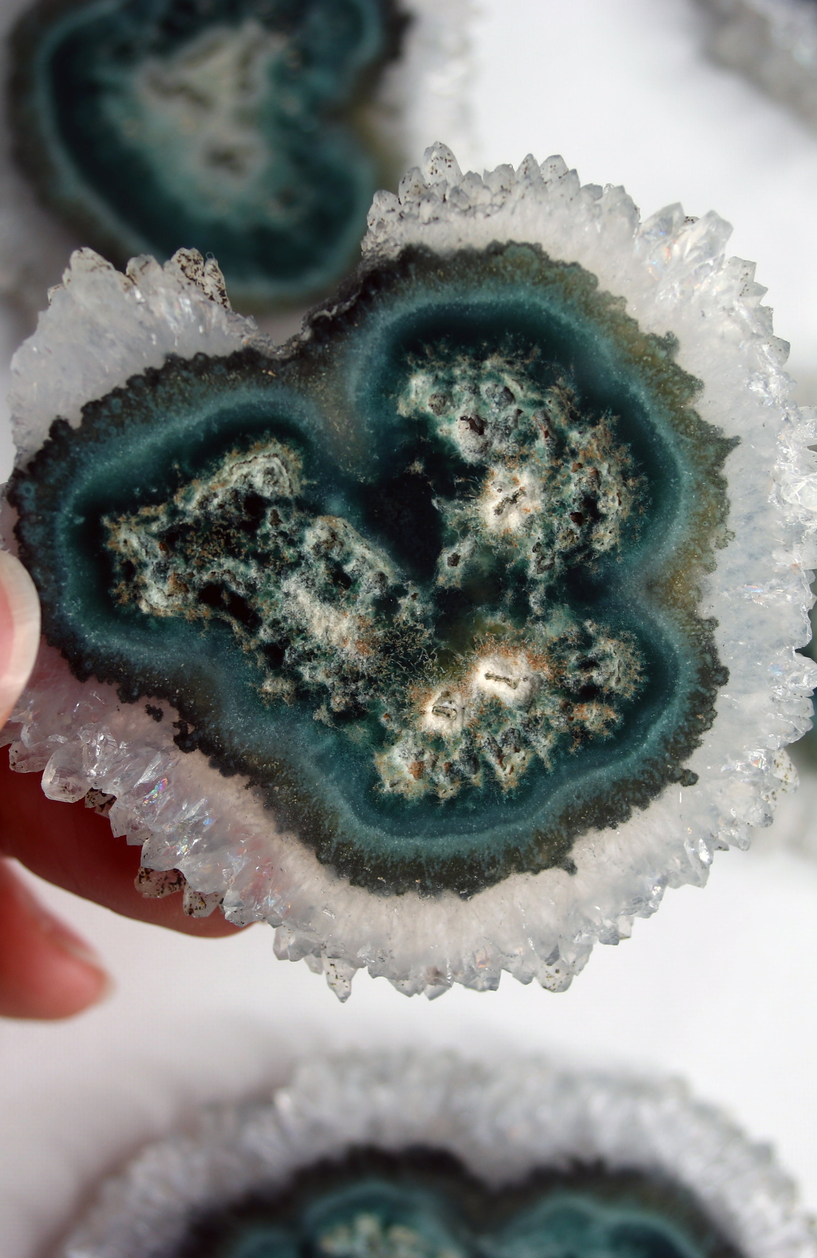 Green Amethyst Flower (Stalactite)